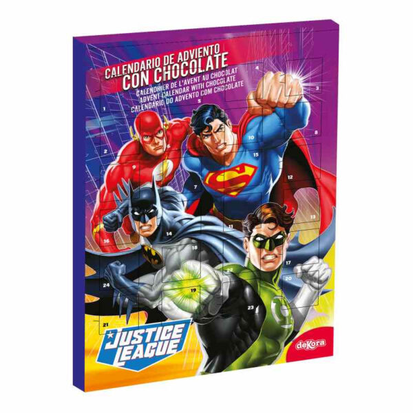 Adventskalender choklad, 50 g - Justice League