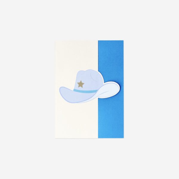 B5 linjerad skrivbok med cowboyhatt