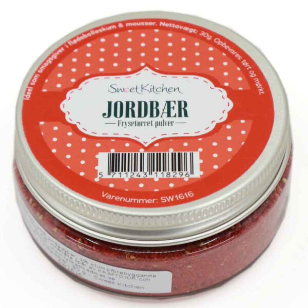 Bärpulver Jordgubbar, 30 g - Sweet Kitchen