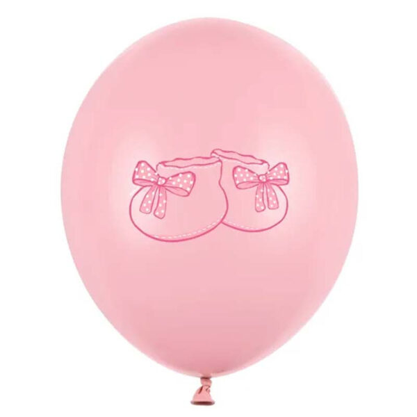 Ballonger Babyskor, rosa - PartyDeco
