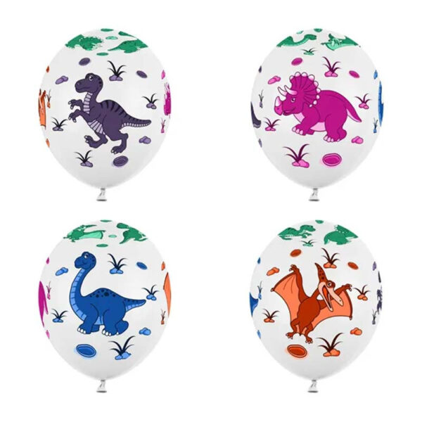 Ballonger Dinosaurier, 6-pack - PartyDeco