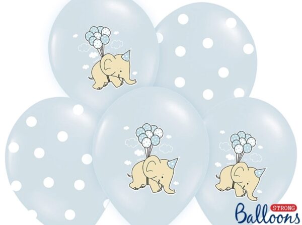 Ballonger Elefant, blå - PartyDeco