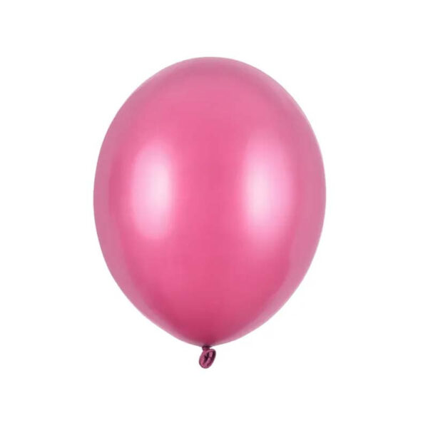 Ballonger Metallic Mörkrosa, 30 cm, 10-pack - PartyDeco