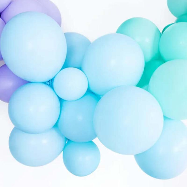 Ballonger Pastell Ljusblå, 30 cm, 10-pack - PartyDeco