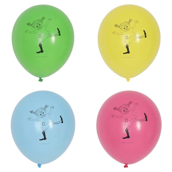 Ballonger Pippi Långstrump, 8 st