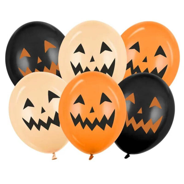 Ballonger Pumpa, 30 cm, 6-pack - PartyDeco