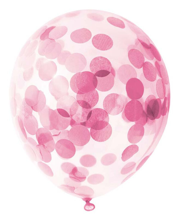 Ballonger rosa konfetti, 30 cm