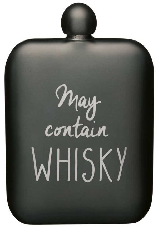 Fickplunta "May contain Whisky", grå - Bar Craft