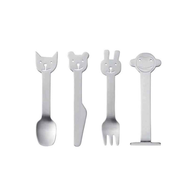 Barnbestick animal friend, 4 delar - Gense