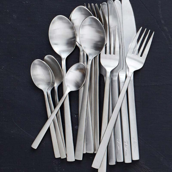Bestickset 16 delar, stål satin finish - BITZ