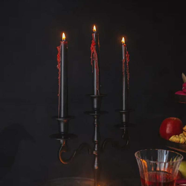 Blödande Ljus Halloween, 3-pack - PartyDeco