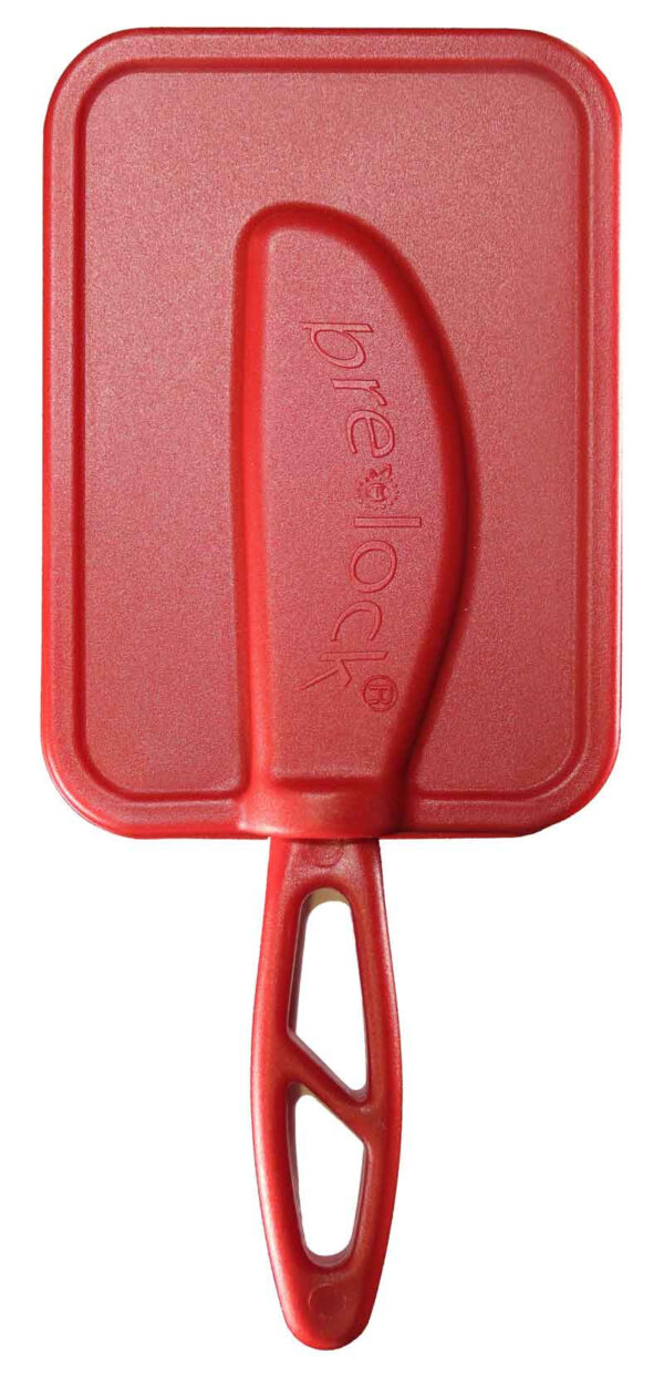 Brelock Smörkniv med lock, röd, 300 g