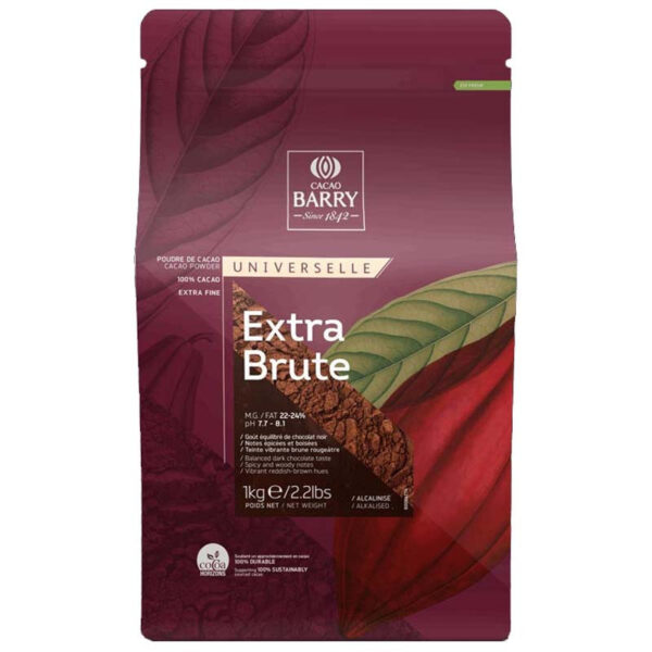 Kakaopulver Extra Brute, 1 kg - Cacao Barry