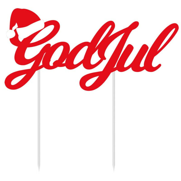 Cake Topper God Jul