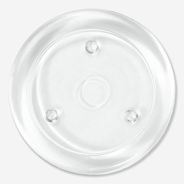 Rund ljusstake i glas - 10,6 cm