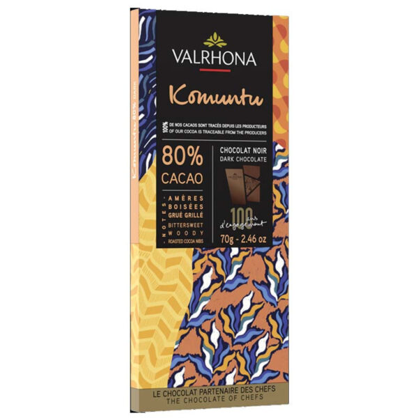 Chokladkaka Komuntu 80%, 70 g - Valrhona
