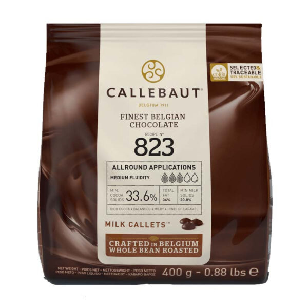 Chokladknappar Mjölkchoklad 823, 400 g - Callebaut