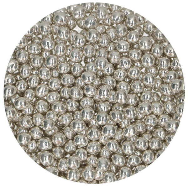 Chokladpärlor Metallic Silver - FunCakes