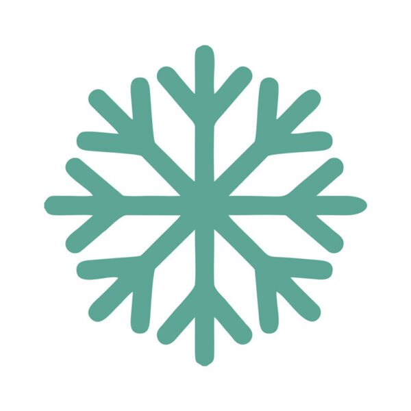 Chokladstickers - Snöflinga 3 cm