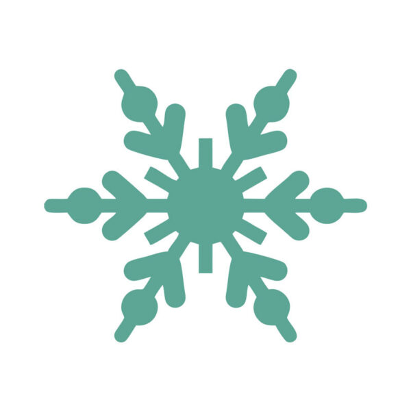 Chokladstickers - Snöflinga 3 x 2,5 cm