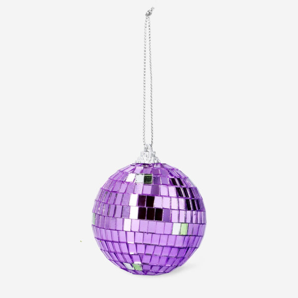 Julkula - Rosa flerfärgad discokula