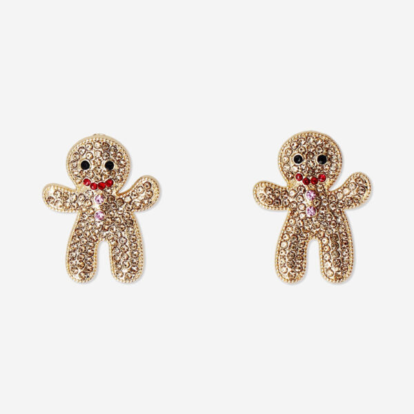 Örhängen Jul - Strass pepparkaksgubbar