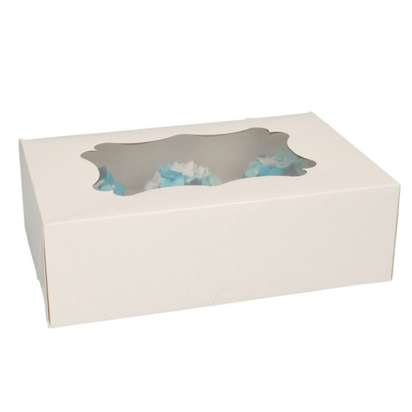Cupcake box för 6 cupcakes, 3-pack - FunCakes