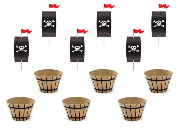 Cupcake Kit Pirates Party - PartyDeco
