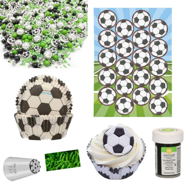 Cupcake set Fotboll