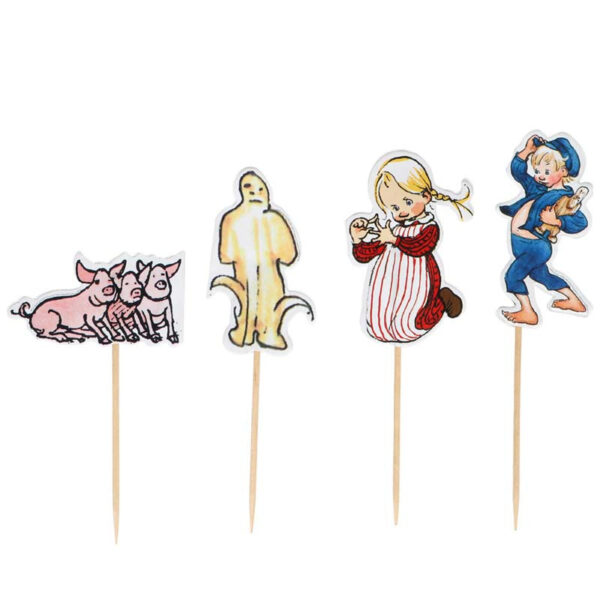 Cupcake Toppers Emil i Lönneberga, 8 stycken