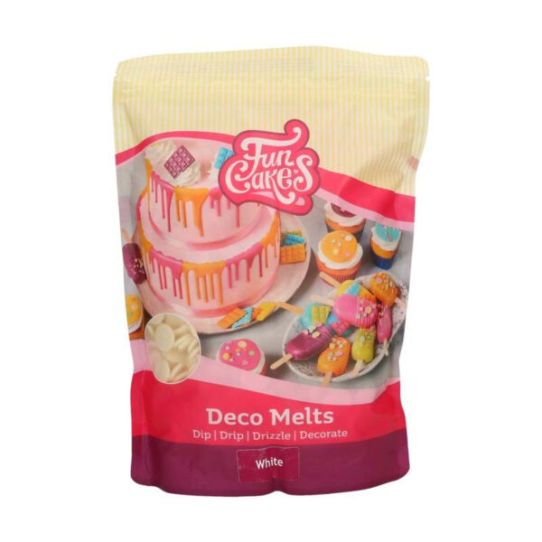 Deco Melts vit, 1 kg - FunCakes