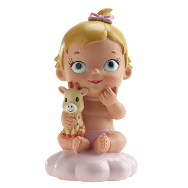 Dopdekoration Flicka med giraff - Dekora