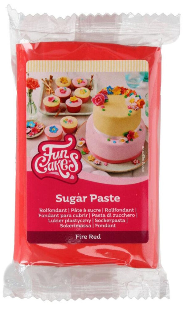 Sockerpasta Eldröd - FunCakes