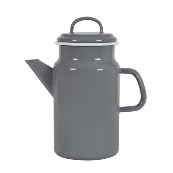 Emaljerad Te- Kaffekanna, 2,0 L, grå - Kockums Jernverk