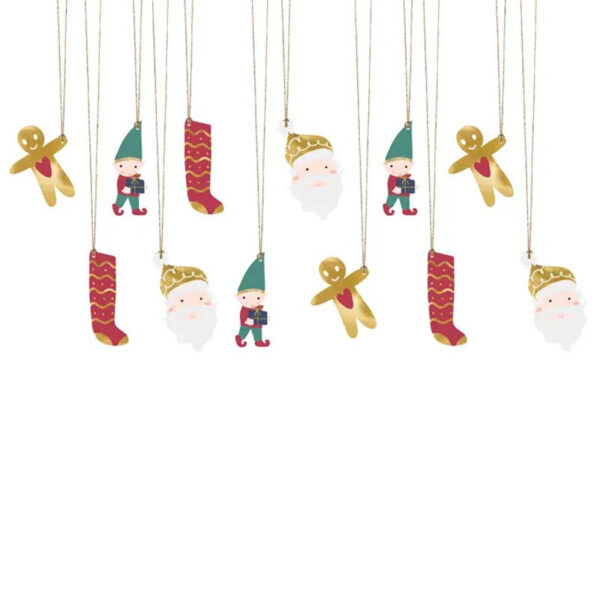 Juletiketter Tomtens Julmix - PartyDeco