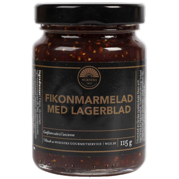 Fikonmarmelad med lagerblad, 115 g