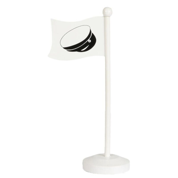 Bordsflagga Student, trä