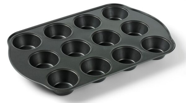 Muffinsplåt 12 hål, grå