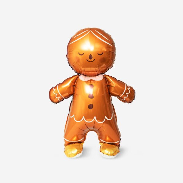 Pepparkaksgubbe som folieballong - 86 cm