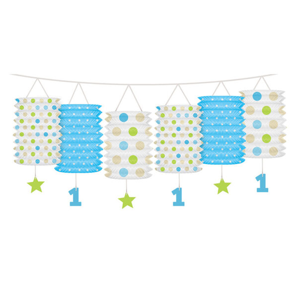 Girlang Lanternor, första födelsedagen - PartyDeco