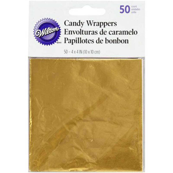 Godispapper guld, 50-pack - Wilton