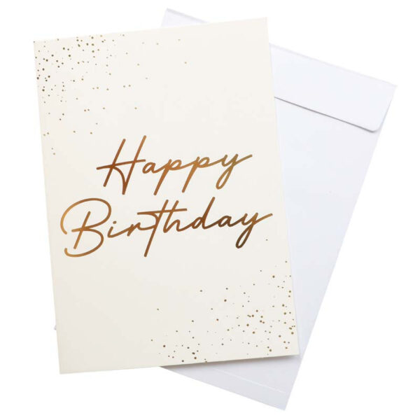 Grattiskort - Happy Birthday, 29,5 x 21 cm