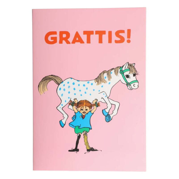 Grattiskort Pippi Långstrump