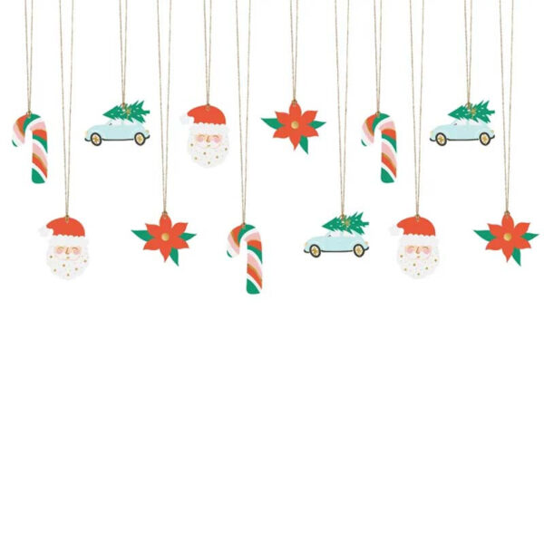 Juletiketter Tomtemix - PartyDeco