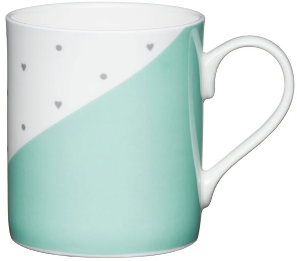 Mugg hjärtan, grön - KitchenCraft