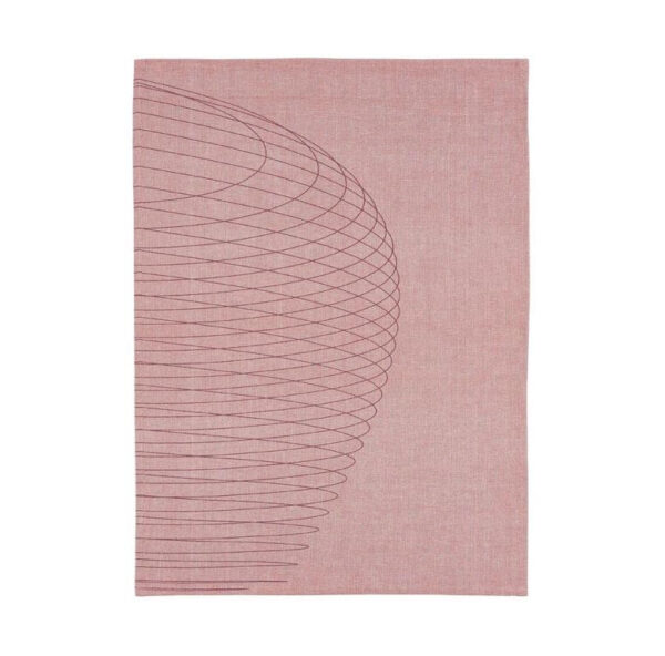 Kökshandduk 50x70 cm, Dry Art Circles, Röd