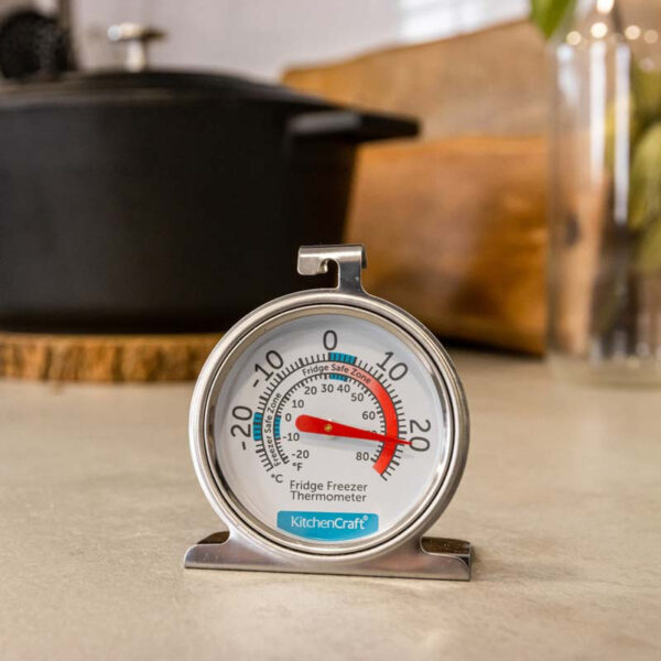 Kyl- och Frystermometer, rostfritt stål - KitchenCraft