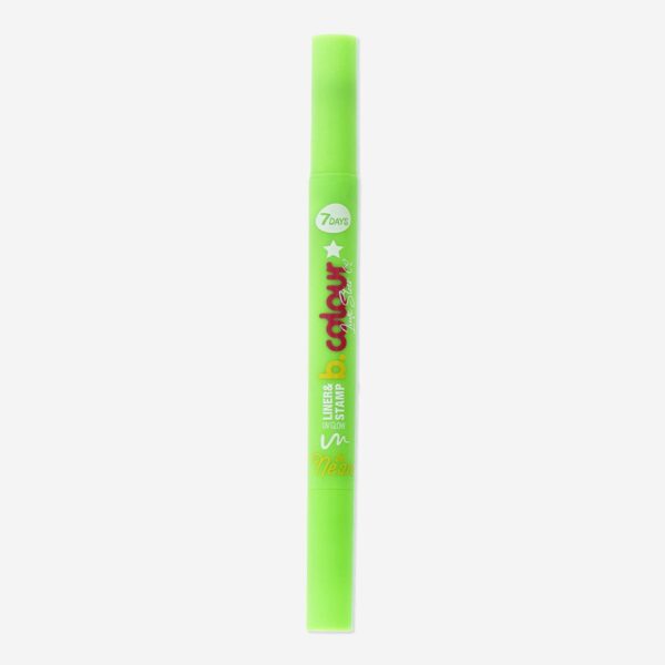 Liner & stämpel Uvglow från 7DAYS B.COLOUR - 02 Lime star