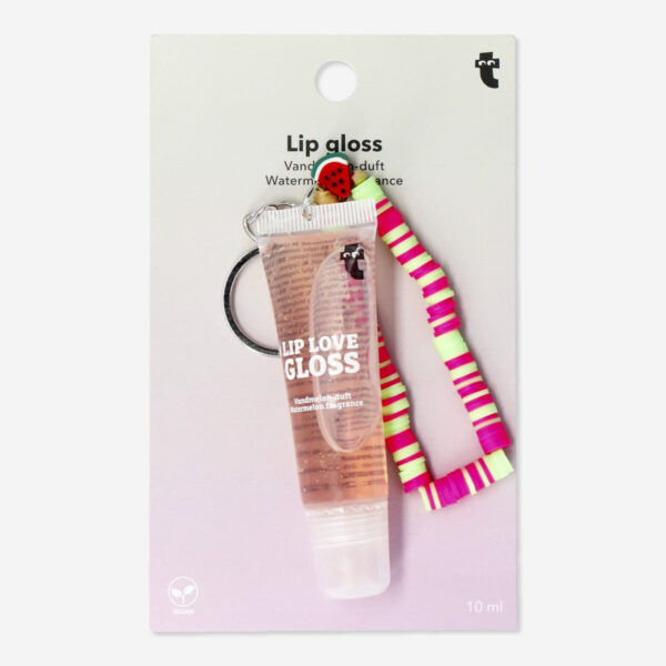 Läppglans med vattenmelondoft och livfullt armband