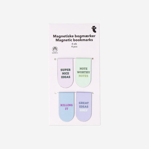 Magnetiska bokmärken med uttalanden - 4 st